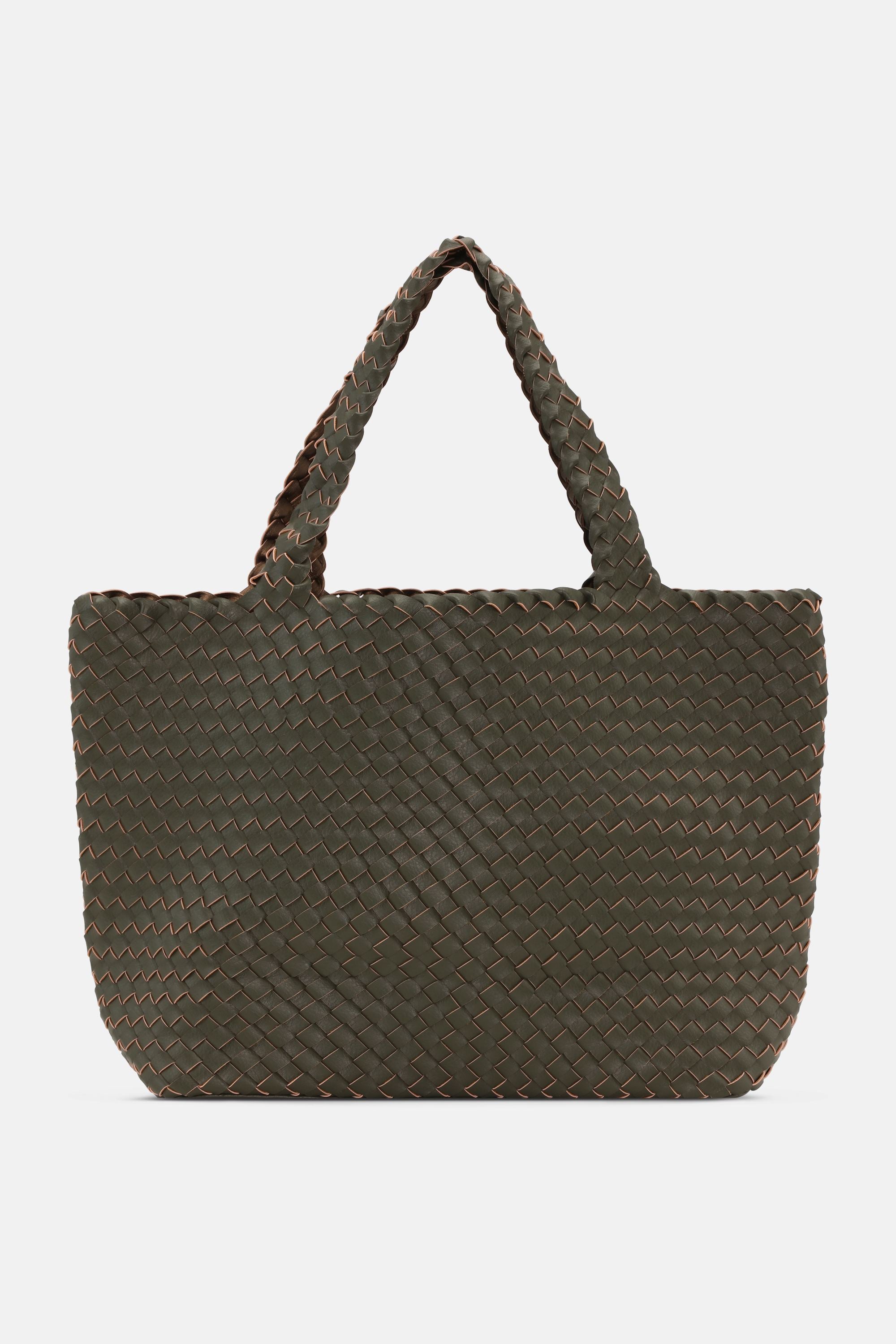 Tote Bag Flettet - Army Olive Leaf